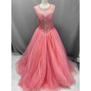 NEW Mary's Beloved Collection Pink Gown, Size 12